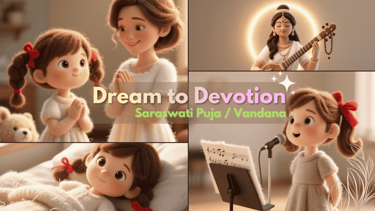 A Little Girl’s Dream on Saraswati Puja